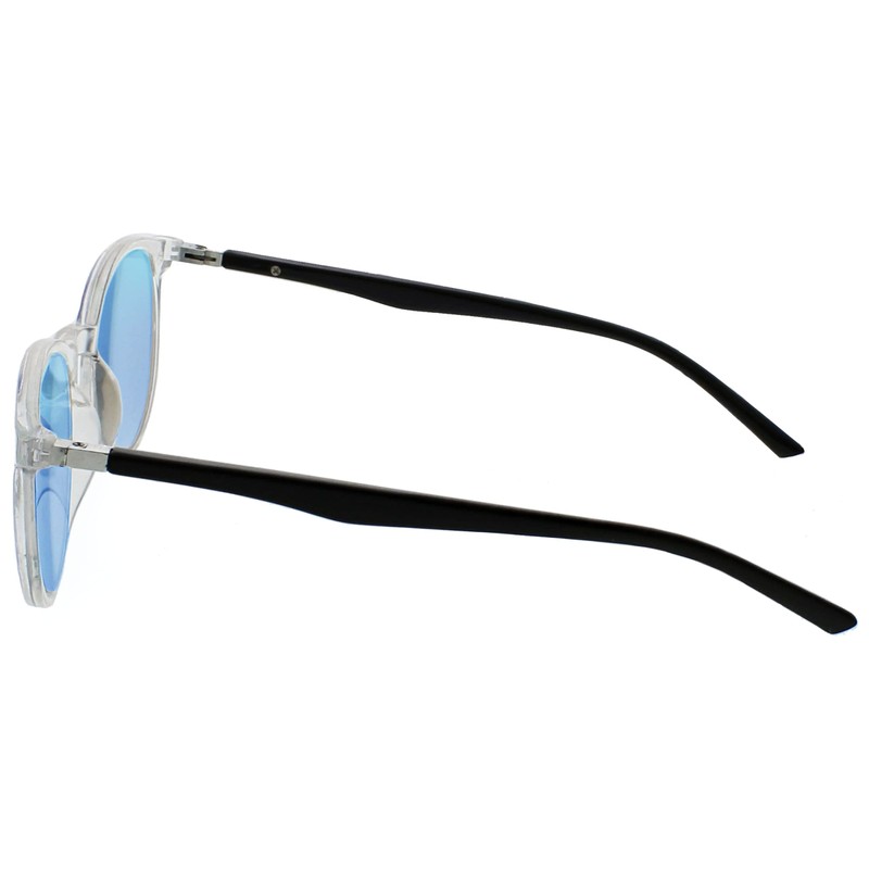 Opulize Met 2 Pack Large Men Women Grey Clear Black