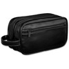 Neceser para Hombre Impermeable, 3 Compartimentos, 27×14×10 cm (Negro)