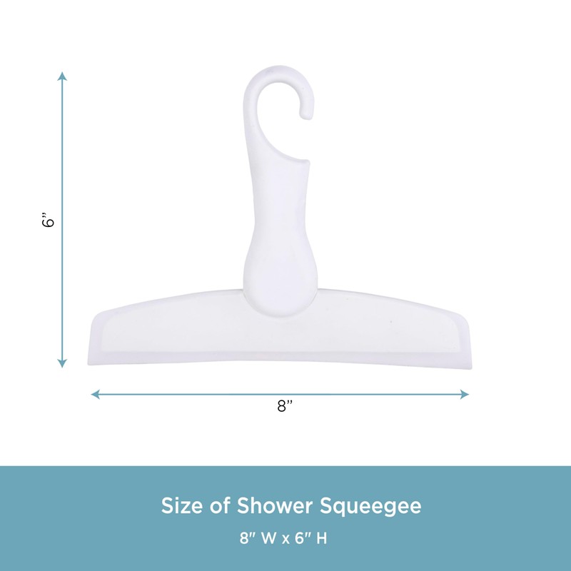 Kenney® Easy Hang Shower Squeegee, White