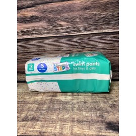 Gentle Steps Swim Pants Diapers for Boys & Girls Size S (16-26 Lbs) Small 12 Ct