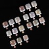 216Pcs French Tip Press on Toenails Nude Fake Toe Nails