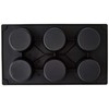 Lékué 6 Cavity Gourmet Muffin Mould, Black
