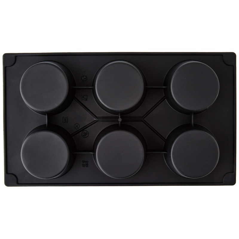 Lékué 6 Cavity Gourmet Muffin Mould, Black
