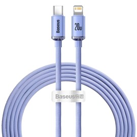 Baseus Apple 20W Rapid Charge Data Cable 2m Nylon Cable Purple Type-C to iP 20W CAJY000305