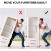 8 Pack Large Furniture Movers Sliders for Carpet, 9 1/2"