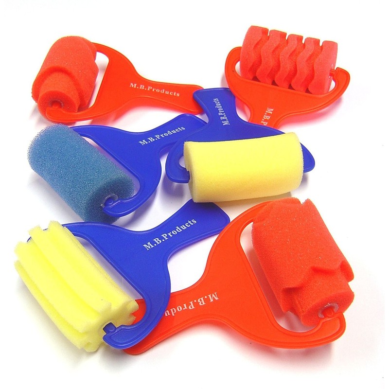 Major Brushes Sponge Paint Rollers - Set of 6