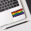 RetroPlanet Maine Rainbow Die Cut Vinyl Sticker