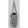 Friends Hill YW-297-341 Solid Ruffle Tote Light Gray