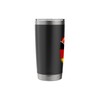 Eritrea Germany Flag Eritrean German Zipper Stainless Steel Insulated Tumbler