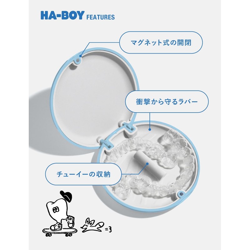 HABY Mouthpiece Case | Retainer Aligner Compatible - HA-BOY -,