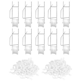 Greenhouse Trellising Kit - 10 Roller Hooks & 100 Support Clips