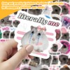 LQIOACU Pack of 60 meme stickers, Sad hamster funny stickers,