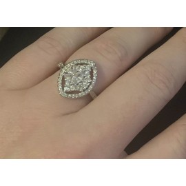 Estate Stunning Womens 8 Estate Vintage Inspired 925 Ring Engagement Wedding