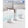 HEYMYTAP Chrome High Flow Roman Tub Faucet Set 3 Hole,