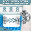 Poolzilla Pool Safety Cover Stainless Steel Anchor with Collar for