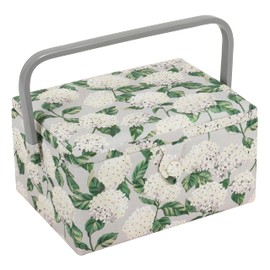 Hobby Gift Medium Sewing Craft Storage Box, Hydrangea, 18.5 x 25.5 x 14.5cm