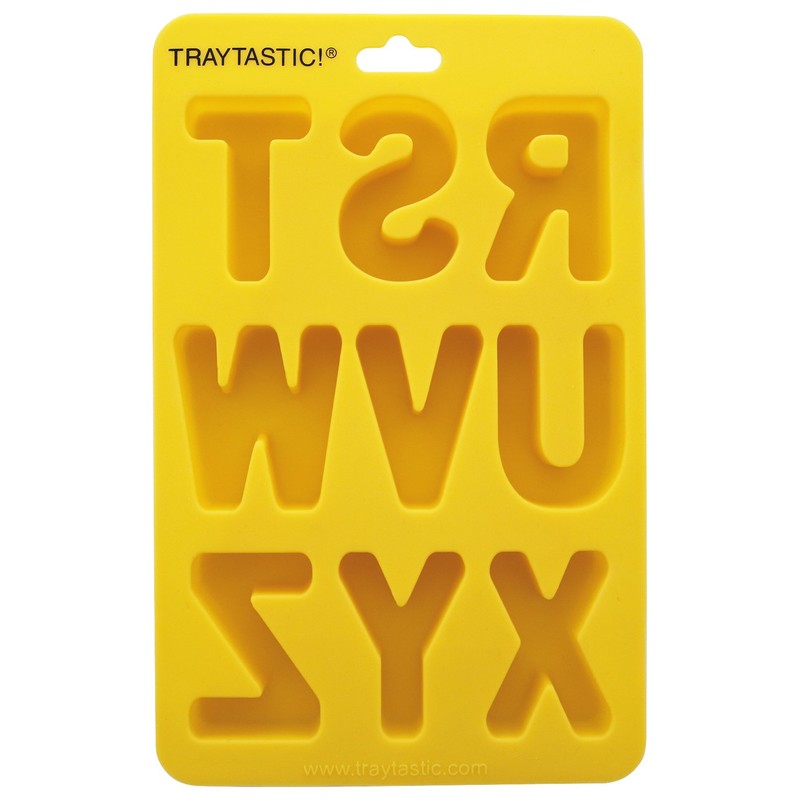 Traytastic! Silicone Letter Mold A-Z Alphabet - Large 1.5" Cavity