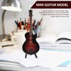 5.5in Classic Miniature Guitar Replica with Stand and Case Instrument