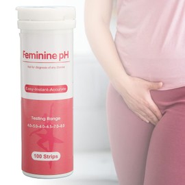 PH Test Strips for Women, Vaginal Test Strips, Pack of 100, Female pH Test with Accurate pH Measurement from 4.0 to 8.0, for Monitoring Female Intimate Health