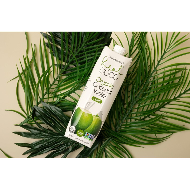 Real Coco Organic Pure Coconut Water 500mL, 100% USDA Organic
