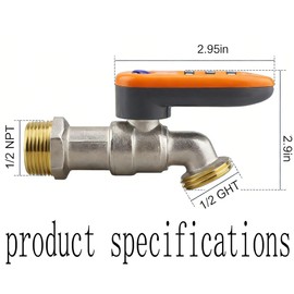 Outdoor faucets, Combination faucets, Garden faucets, Anti-Theft faucets, Hose connectors, Spigot Lock wall-Mounted faucets