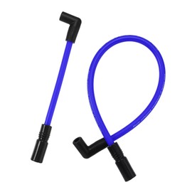 Hihaha 10.4mm 10mm Spark Plug Wire Kit for Harley Big Twin FXD Dyna Softail/Motorcycle Spark Plug Wires/Durable Silicone / 2pcs Blue