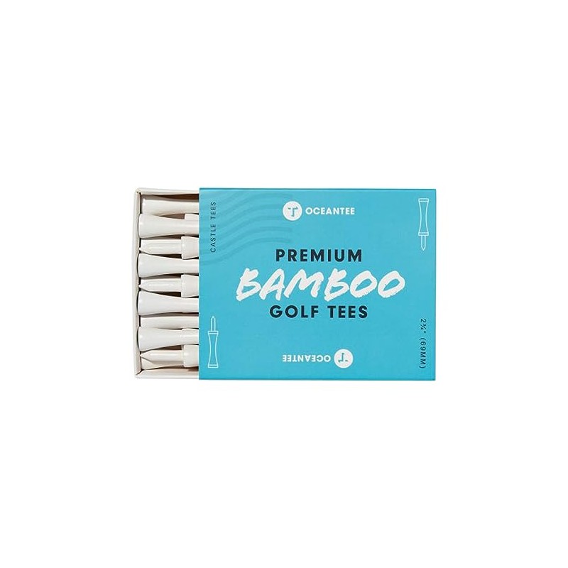 OCEANTEE PREMIUM BAMBOO T-796 Golf Tee, Boxed with Steps, 2.7