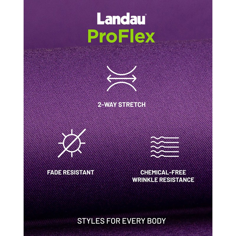 Landau Proflex 4161 - playera quirúrgica elástica de 3 bolsillos