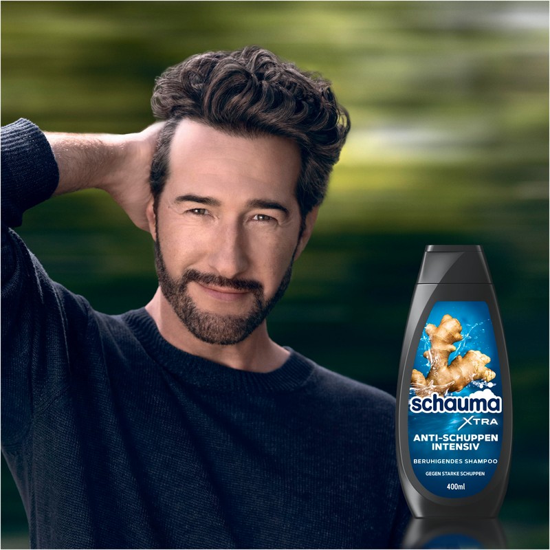 Schauma Anti-dandruff shampoo intensive (400 ml), hair shampoo fights strong