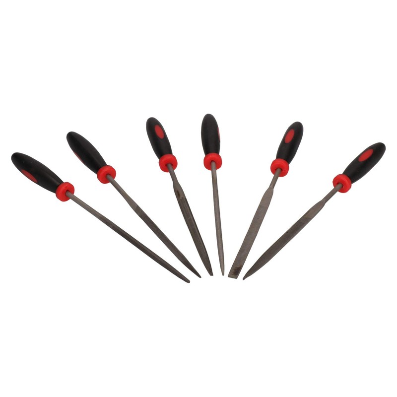 6pc Needle File Set for Hobby Craft Wood Ceramic Metals