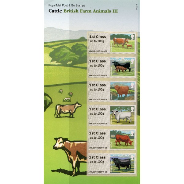 Cattle British Farm Animals III Royal Mail Post and Go