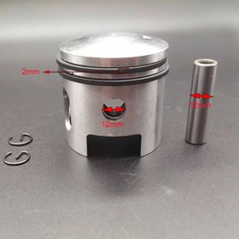 ZZRSDAN Yd100/LD100 Windowed Piston Set - yd100cc Gas Motorized Bicycle 100cc