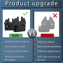 OywhC Sun Visor Repair Kit fits for Dodge Ram 1500 Trucks 2019-2023 Aluminum Alloy Sun Visor Repair Fix Clips Truck Visor Clip Fix Kit for Ram 1500 Trucks Restores Sagging Loose Visor (1 Pack)