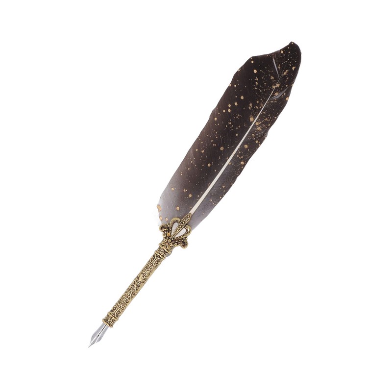 Feather Pen Set with 5 Interchangeable Nib Letter Opener Pen