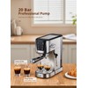 UDI Espresso Machines with LED Touch screen, 20 Bar Espresso