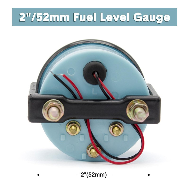 BREADEEP 2" Universal Fuel Gauge Kit, E-1/2-F Pointer Fuel Level