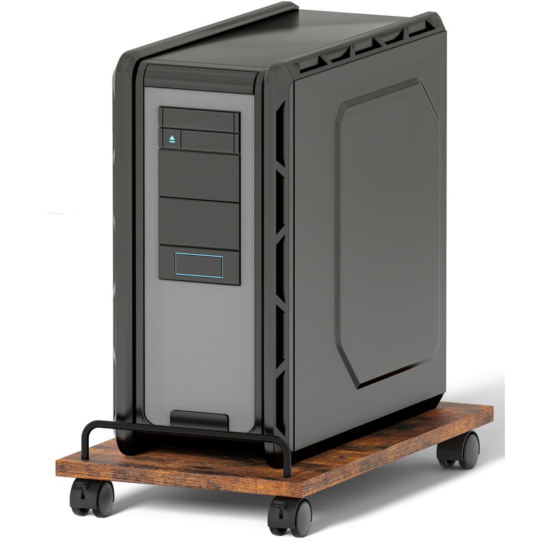 Akxomel Mobile CPU Stand, Computer Tower Stand with 4 Caster