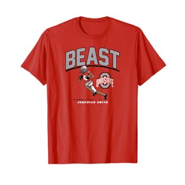 Jeremiah Smith - Beast (Red) - Ohio State Football T-Shirt
