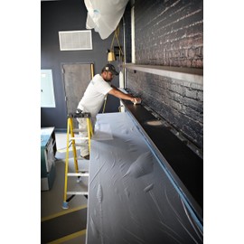 Trimaco 949460 Easy Mask Tape & Drape Pre-Tape Masking Film with 14 day Blue PerfectEdge Tape, 0.6m x 22m