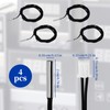 2-Pack 10K Temperature Sensor Probe, 1 Meter Waterproof Temp Sensor