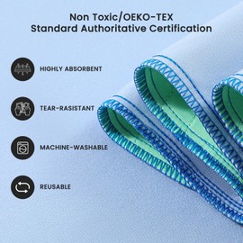 Washable Underpads,24" x 36" (Pack of 2) - Super Absorbency Reusable Bedwetting Incontinence Pads for Kids, Adults, Elderly, and Pets - Waterproof Protective Pad for Couch, Sofa, Floor,Bed