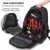 HAUTMEC Heavy-Duty Tool Backpack, 1680D Pro Backpack Tool Bag with