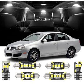 13 Pieces Interior LED Lights Replacement for Volkswagen VW GOLF Jetta MK4 GTI 1999-2005 White LED Interior Bulb with Install Tool