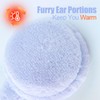 RANOME Fluffy Ear Muffs Winter Women Foldable Fuzzy Earmuffs for
