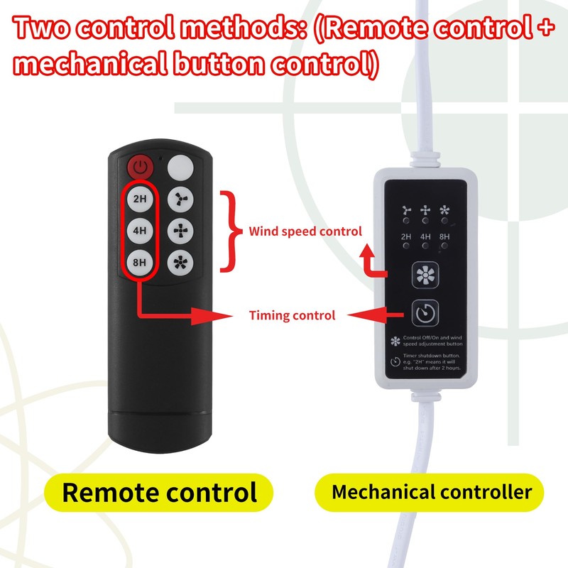 BananaDeer Oscillating Clip on Fan 9-Inch With Remote control, Portable