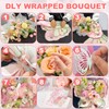 346 PCS Wrapping Paper for Flower Bouquet Kit,80 Sheets Waterproof