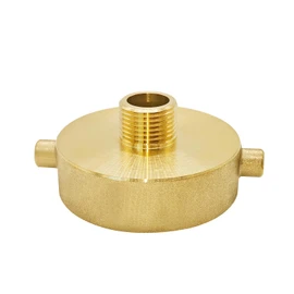 Joywayus Brass 2-1/2" NST (NH) Female x 3/4" GHT Male Fire Hose Hydrant Connector to Garden Hose with Pin Lug Fire Hydrant Equipment Adapter