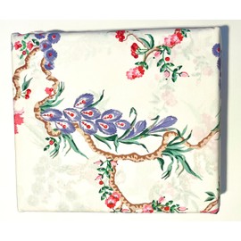 Cabbages & Roses of London Luxurious Home Collection 100% Cotton Percale Crisp & Cool, Wrinkle Free Hotel Quality 3pc Duvet Set (Bird Trail Multi, Queen (U.S. Standard))