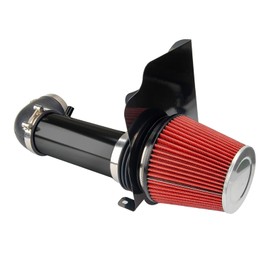 PHILTOP 3.5" Cold Air Intake Kit System + Heat Shield Compatible with Chrysler 300 2006-2010, Dodge Challenger 2009-2010, Charger 2006-2008, Magnum 2007-2008, V8 5.7L 6.1L, High Performance, Red