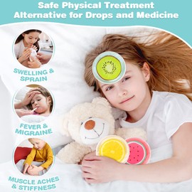 Hilph Kid Ice Pack Cold Compress for Kids Injuries, 3 Bump Ice Pack Kids Cold Packs Reusable Small Ice Packs for Toddler Pain Relief, Childrens Ice Packs for Kids Swelling, Bruise, Fever -4.52"